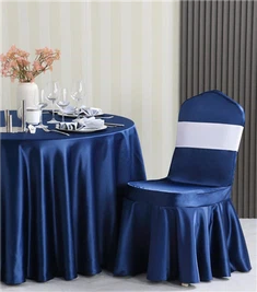 مفرش المائدة الحريري من البوليستر عالي الدقة للفندق