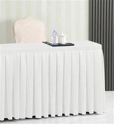 تنورة طاولة بوليستر للفنادق